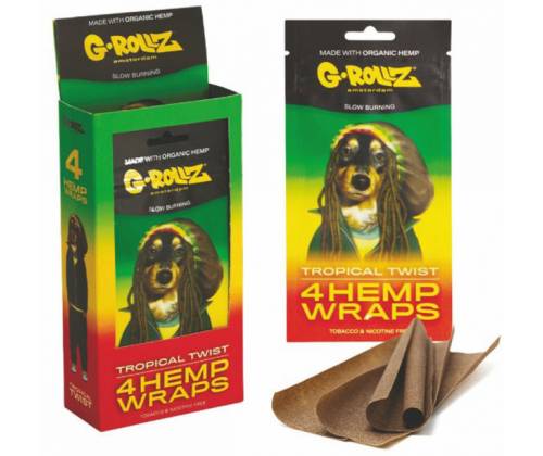 G-Rollz Blunt Hemp Wraps Πουρόφυλλα - Tropical Twist 4φ - Τιμή: 1,80€