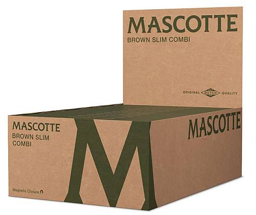 Rolling Papers Mascotte Original Brown Combi King Size Slim with Tips - 34f. -  Price: 2,10€