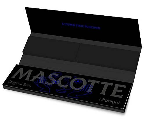 Rolling Papers Mascotte Original Midnight King Size Slim with Tips - 34f. -  Price: 2,10€
