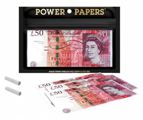 50 Pounds Χαρτάκια Premium - King Size Slim με Τζιβάνα - Τιμή: 2,60€