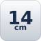 14 cm  + 0,30€ 