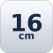 16 cm  + 0,30€ 