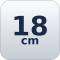 18 cm  + 0,30€ 