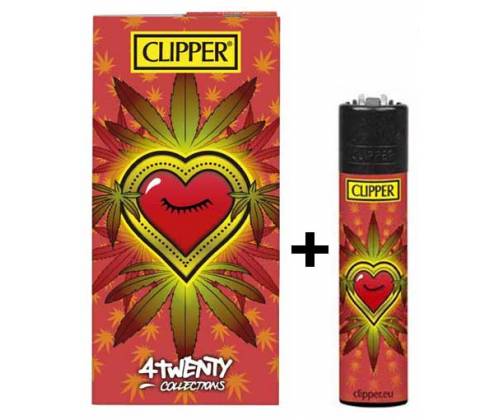 Clipper Papers «4Twenty Collections» - Ganja Hearts III + Clipper Lighter -  Price: 3,40€